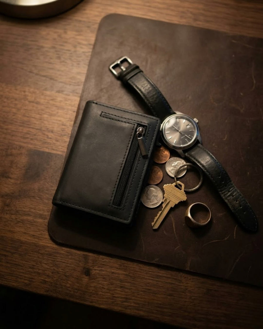 Keys, wallet, phone: the one minute pocket system